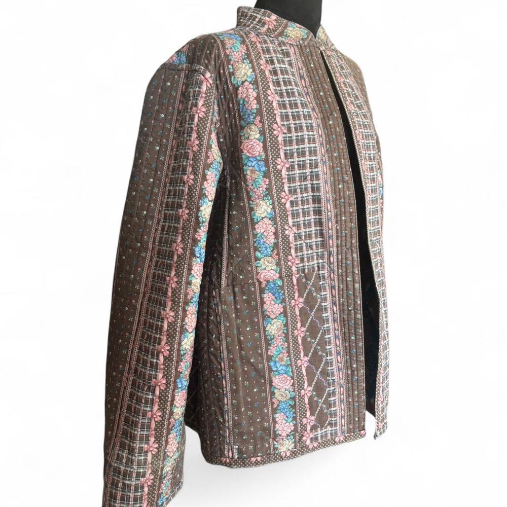 True Vintage Handmade Reversible Patchwork Jacket… - image 7